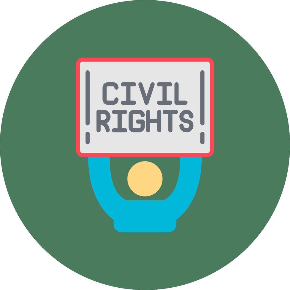 Civil Rights Color Pop Element vector