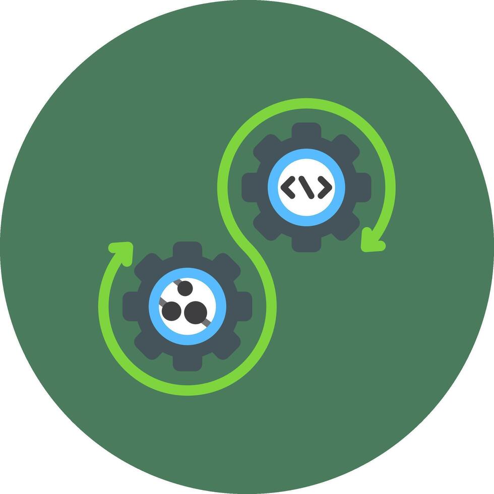Devops Subtle Grid Emblem vector