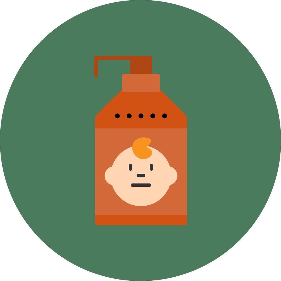 Shampoo Flat Shape Mark vector