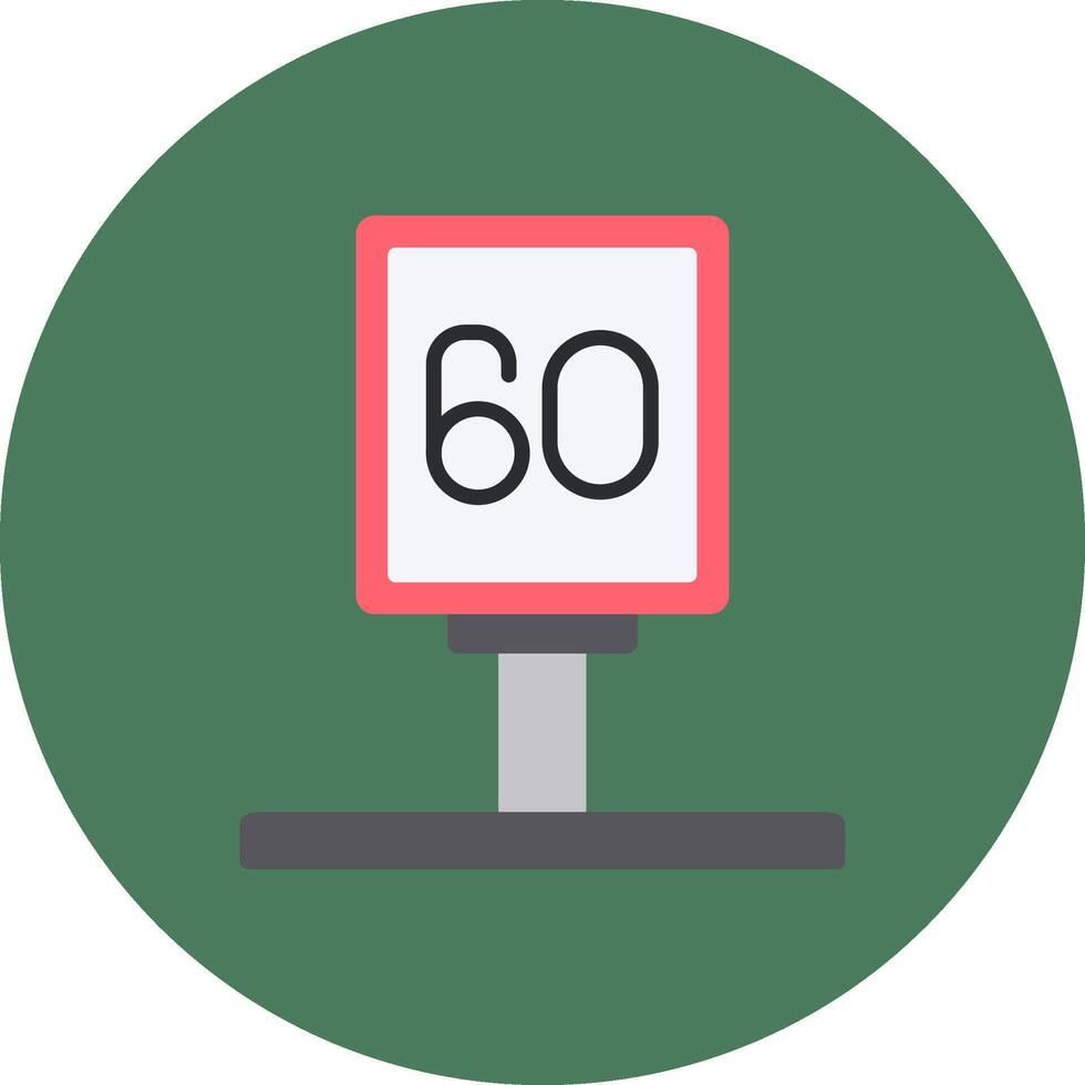 Speed Limit Advanced Sketch Mark vector