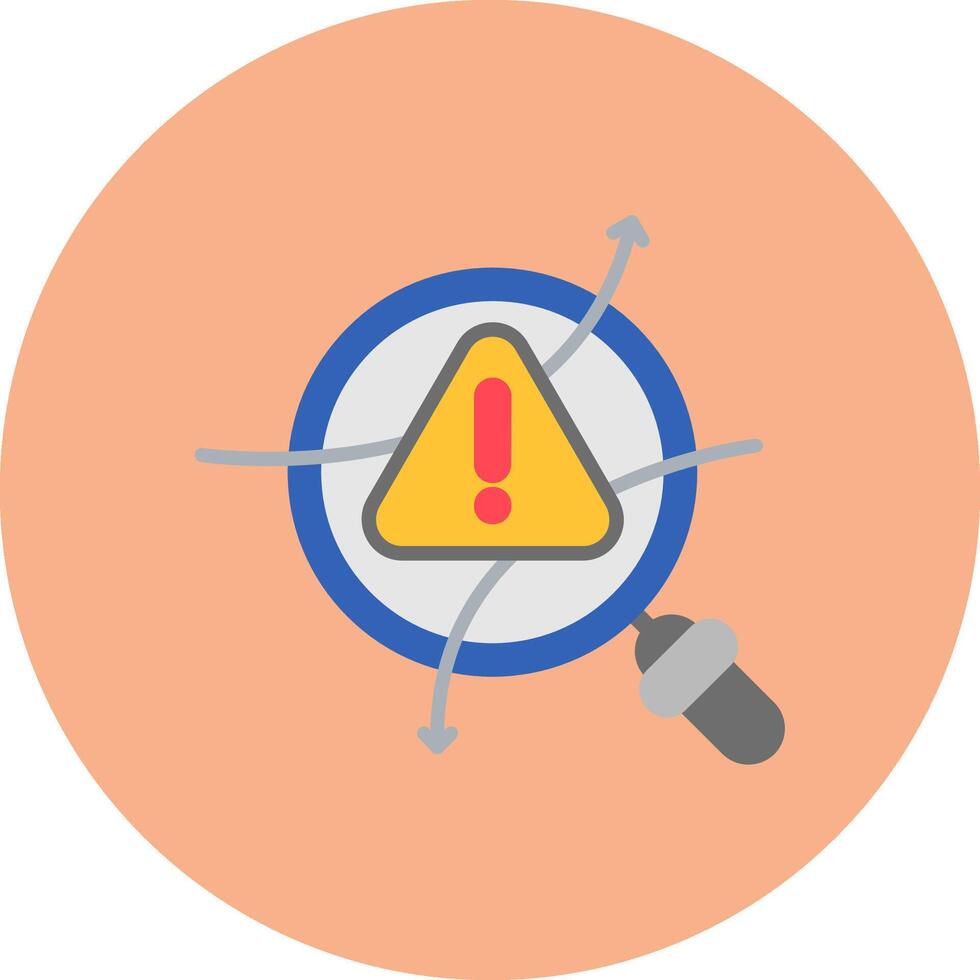 Avoidance Flat Badge Graphic vector