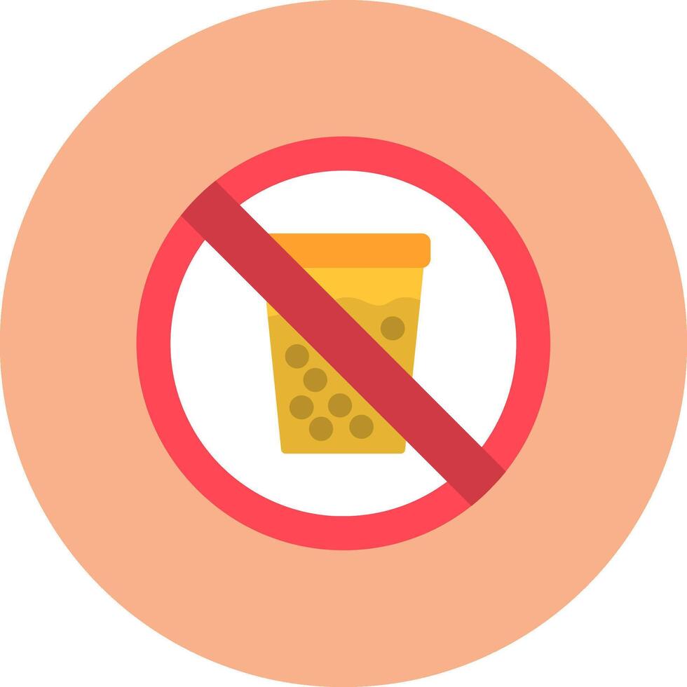 No Soft Drink Subtle Frame Sketch vector