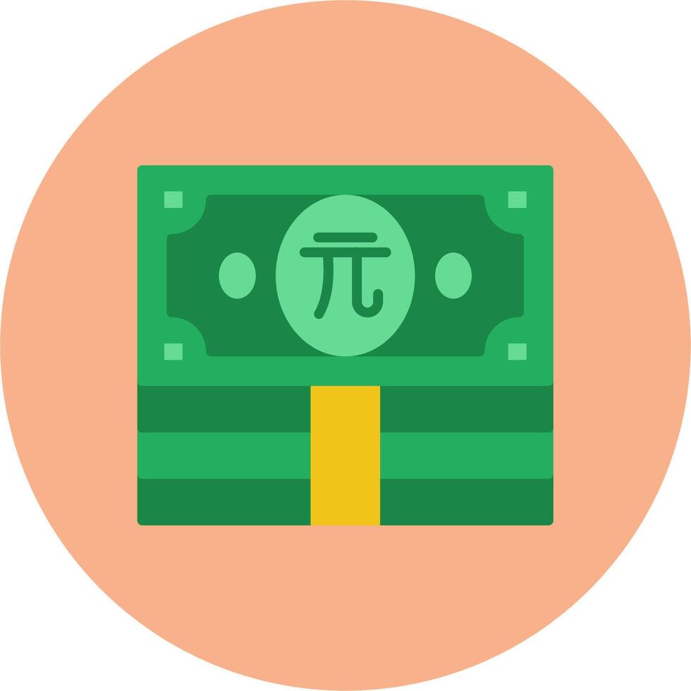 Renminbi Gradient Grid Emblem vector