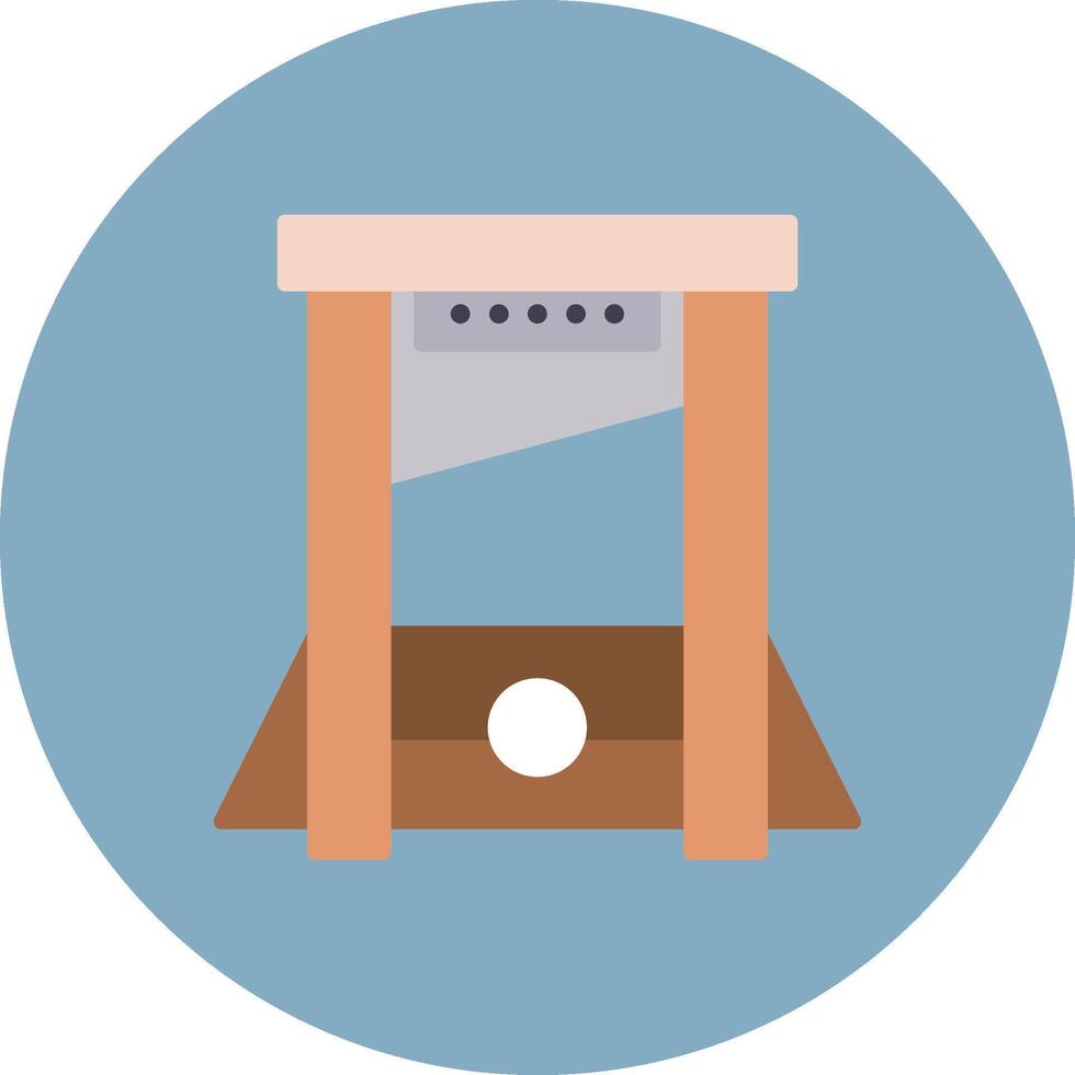 Guillotine Future Icon Badge vector