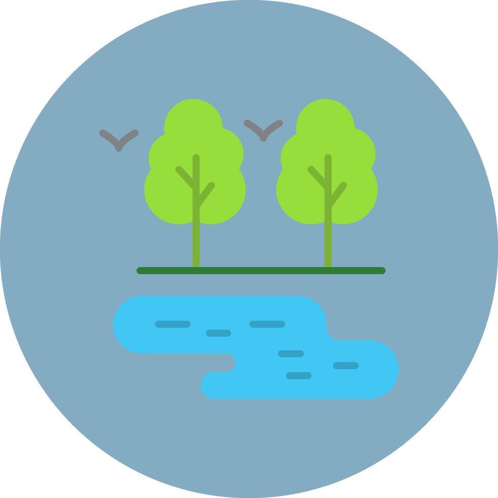 Lake Minimalist Design Unit vector