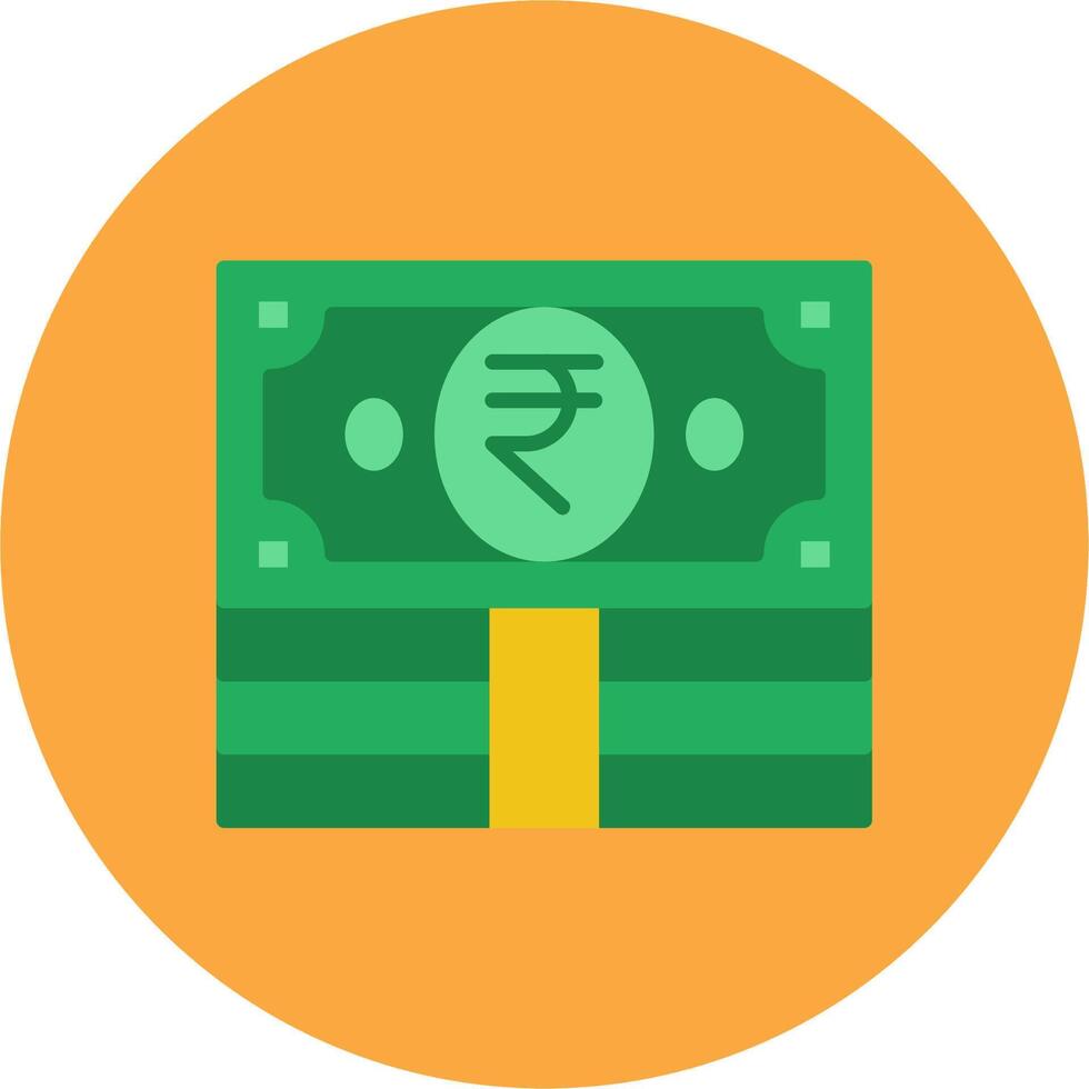 Rupee Streamlined Icon Symbol vector