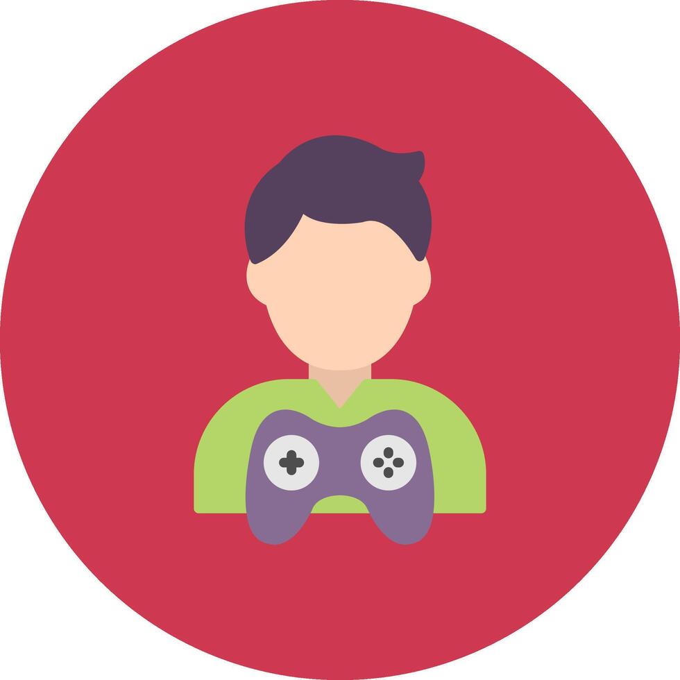 Gamer Detailed Grid Badge vector