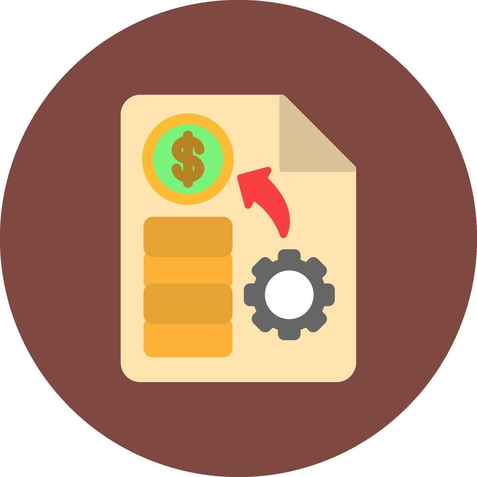 Cost Flat Badge Graphic vector