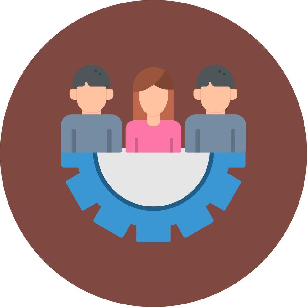 Team Work Compact Visual Symbol vector