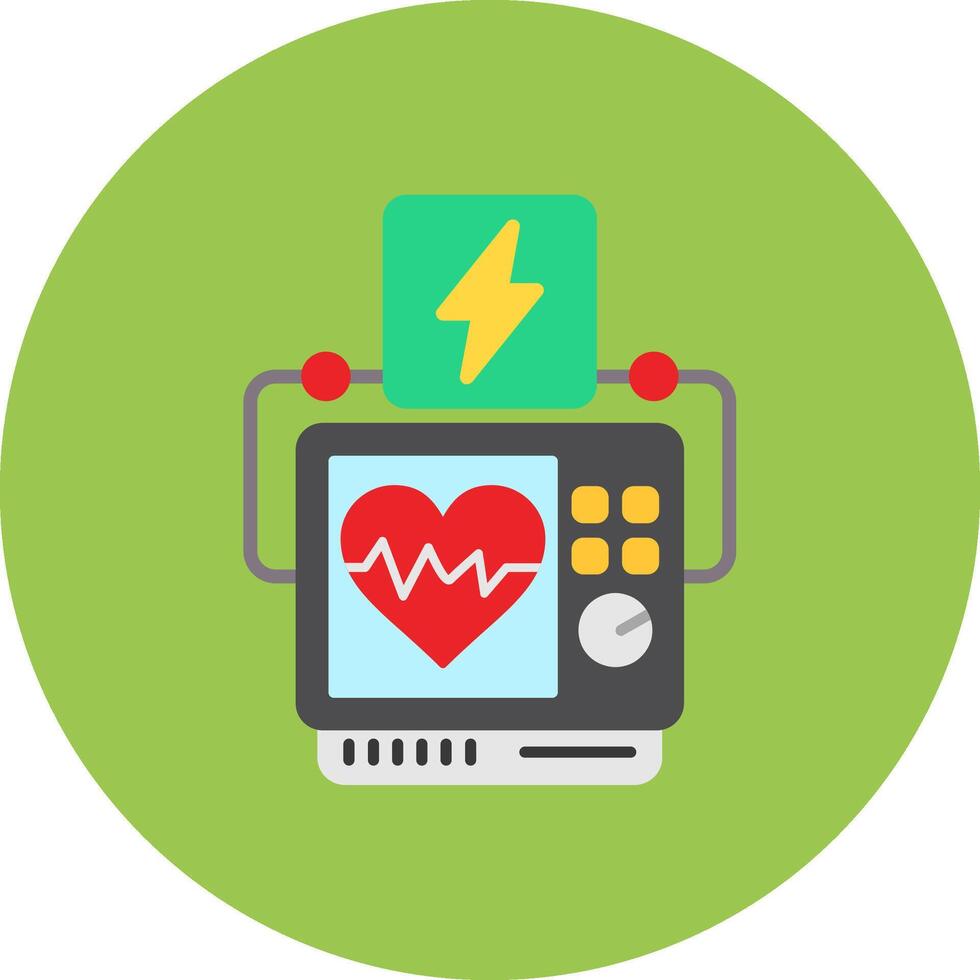 Defibrillator Modern Sketch Piece vector
