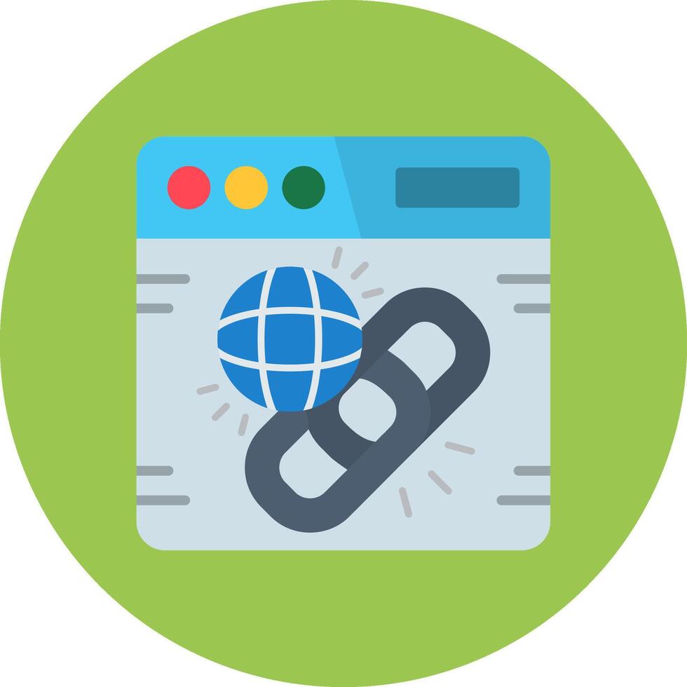 Link Flat Shape Mark vector