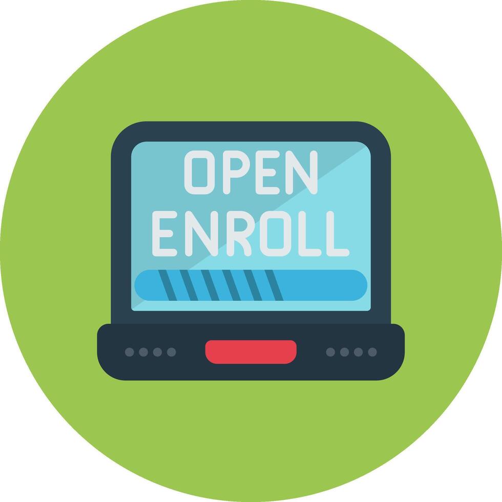 Open Enrollment Subtle Frame Sketch vector