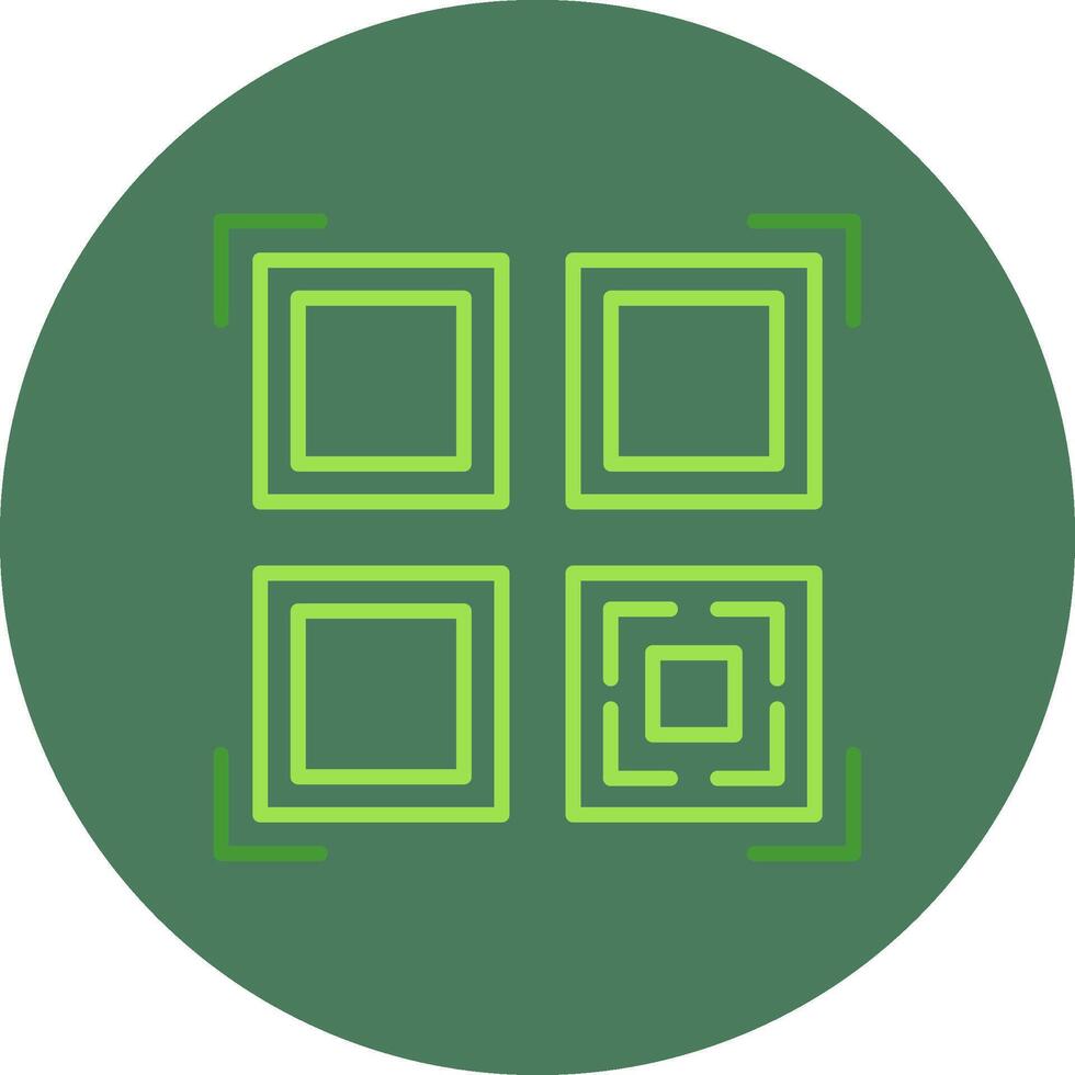 Qr Code Scan Clean UI Feature vector