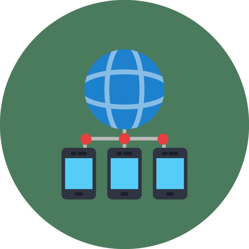 Mobile Network Modern Visual Pattern vector