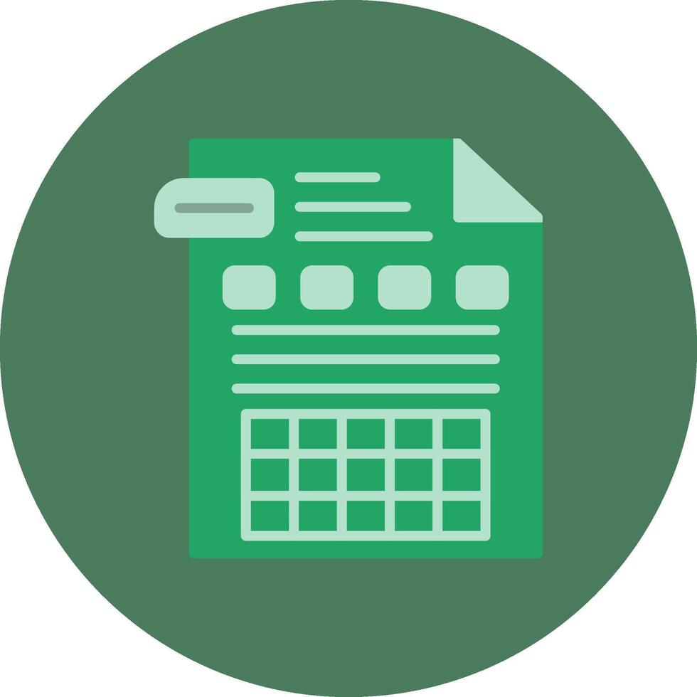 Spreadsheet Smooth UX Form vector