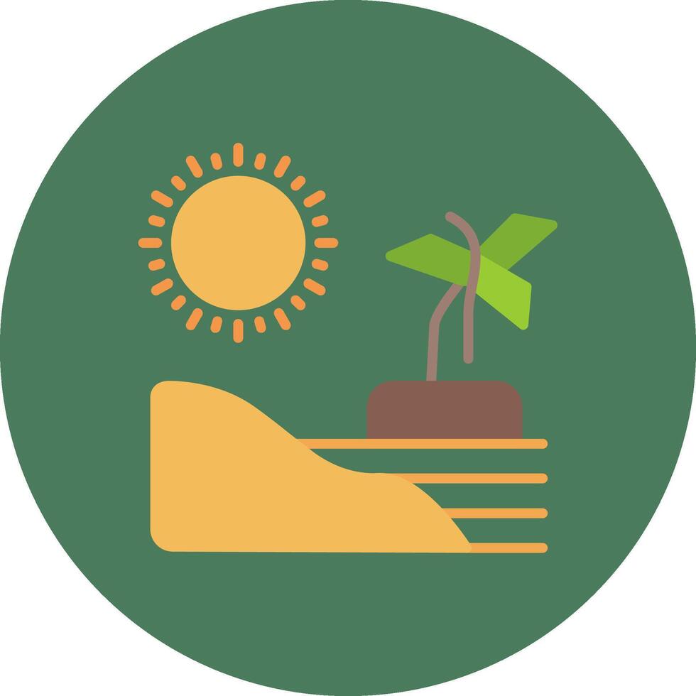 Beach Concept Line Badge vector