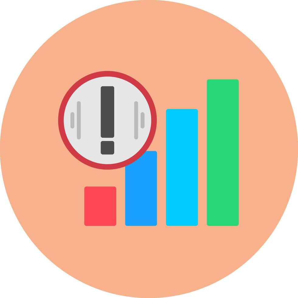 No Signal Bright System Token vector