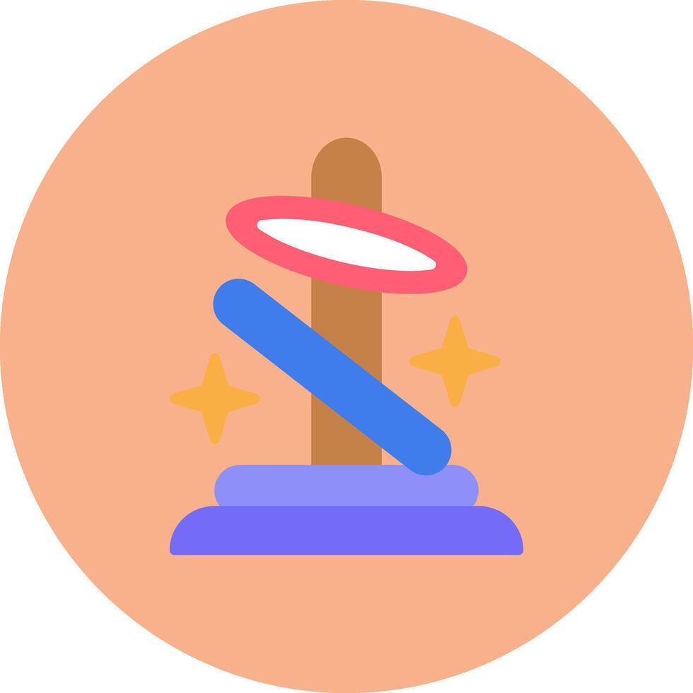 Ring Toss Subtle Visual Sketch vector
