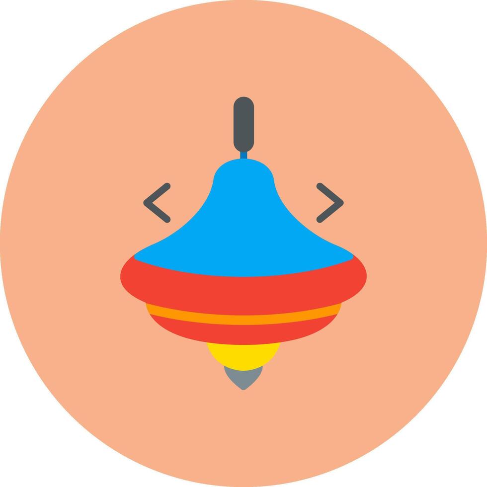 Spinning Top Sleek Shape Unit vector