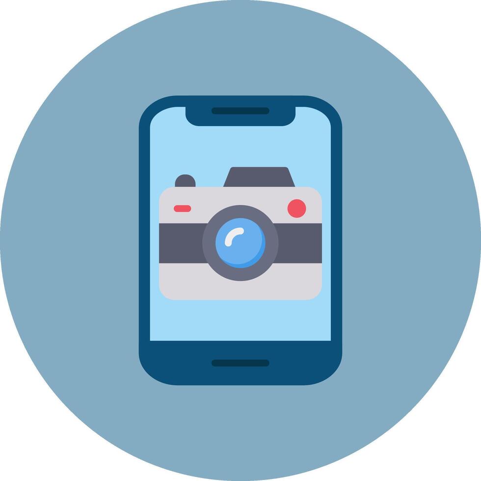 Camera Streamlined UX Object vector