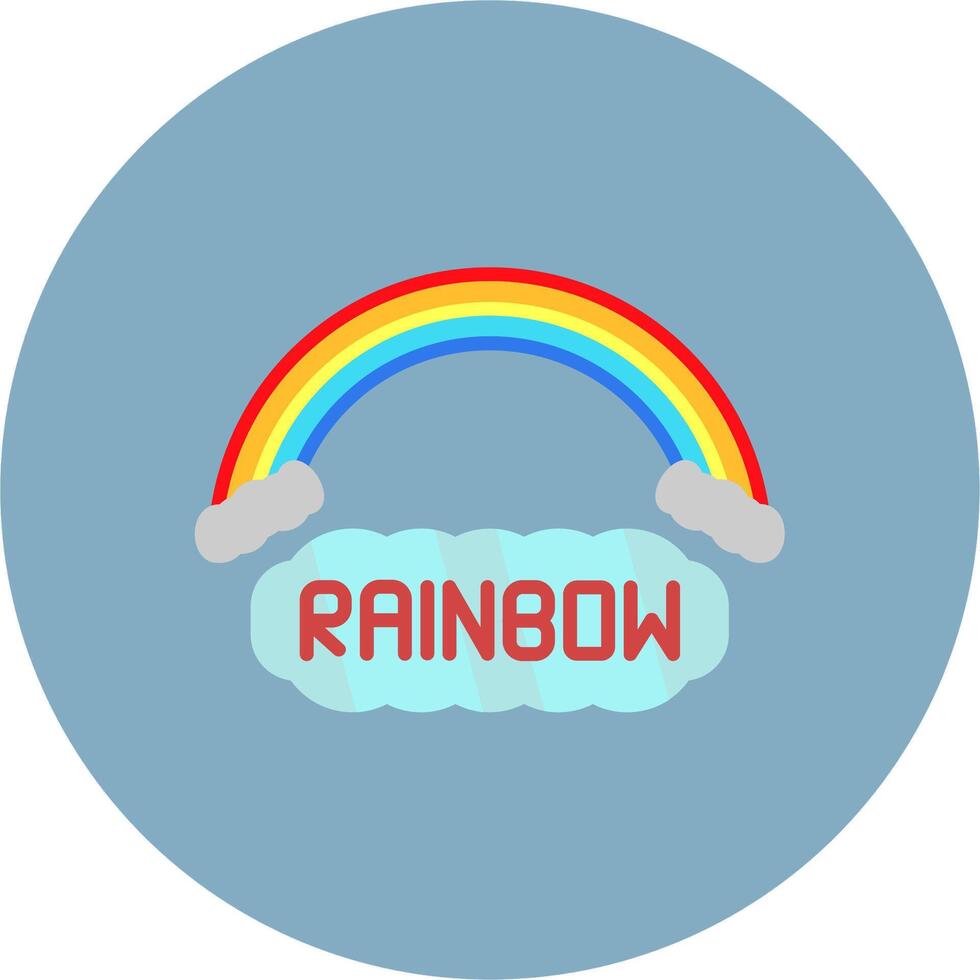 Rainbow Urban Frame Badge vector