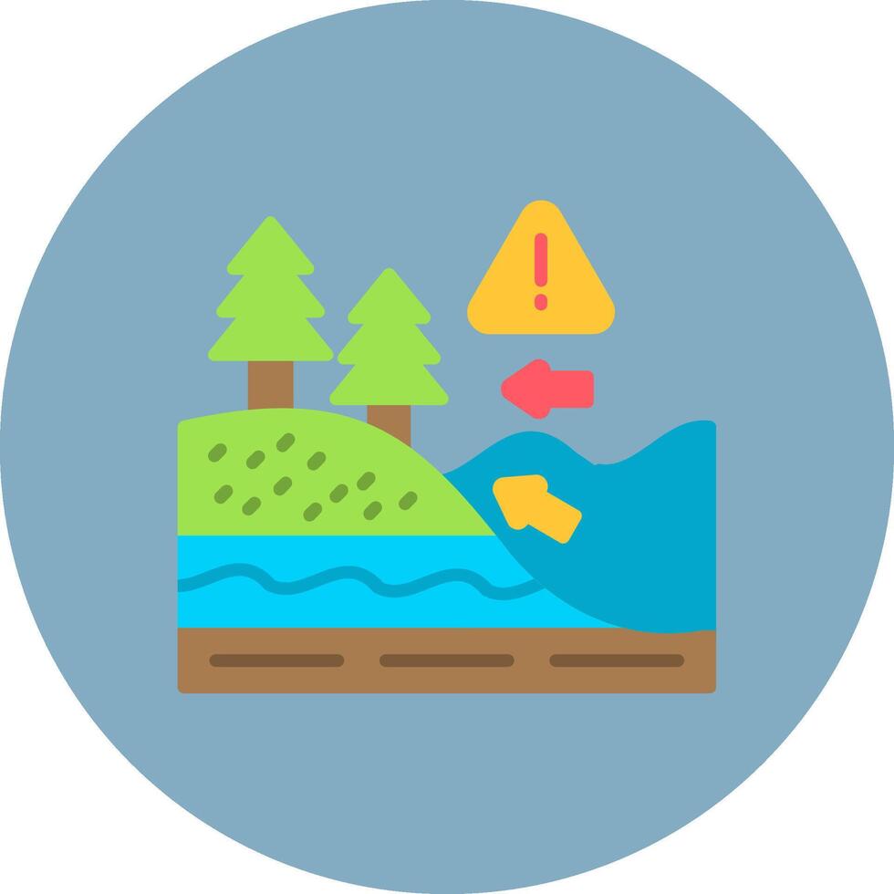 Water Flow Balanced Icon Badge vector