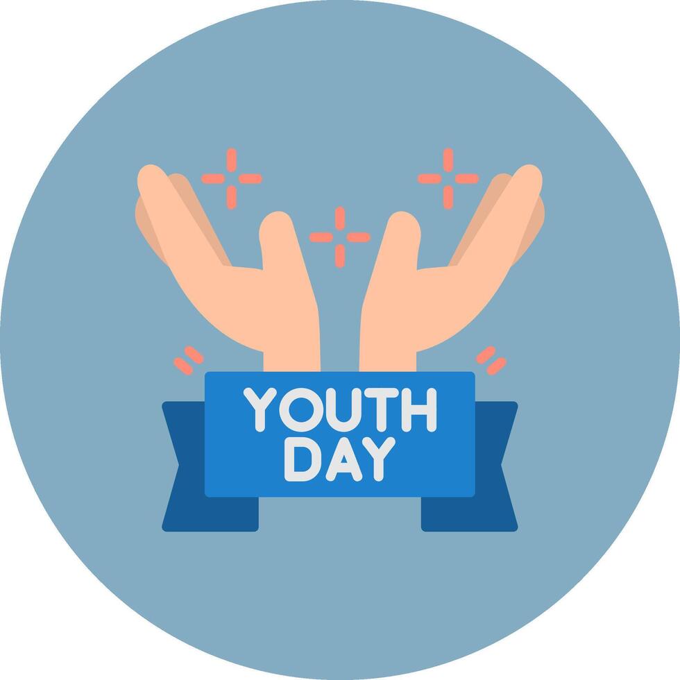 Youth Day Conceptual Web Symbol vector