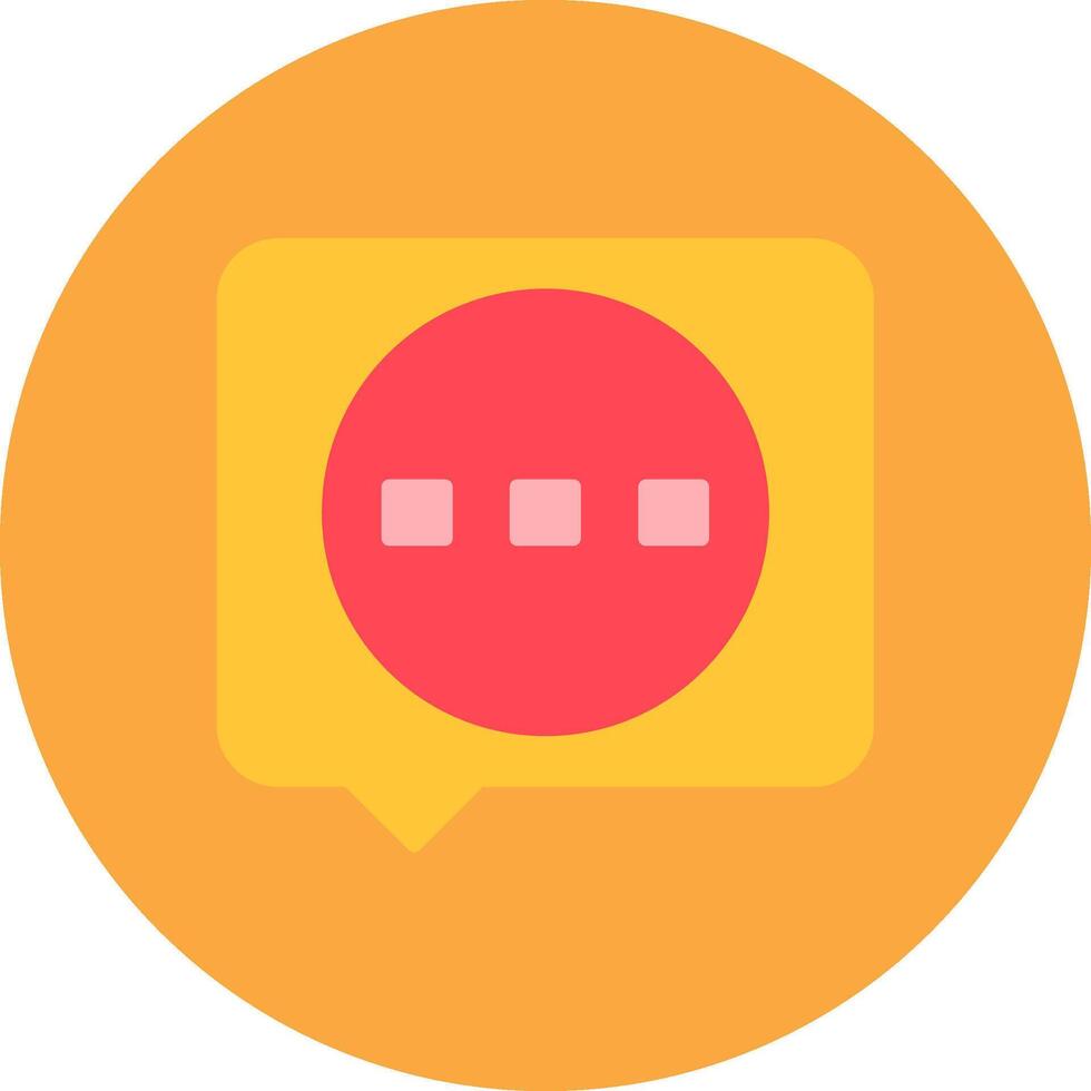 Speech Bubble Gradient Grid Emblem vector