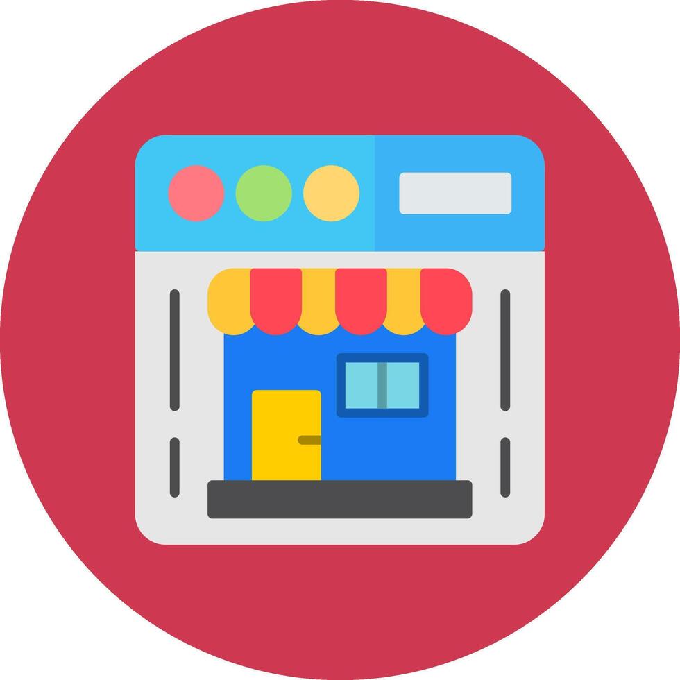 Online Shop Simple Badge Piece vector