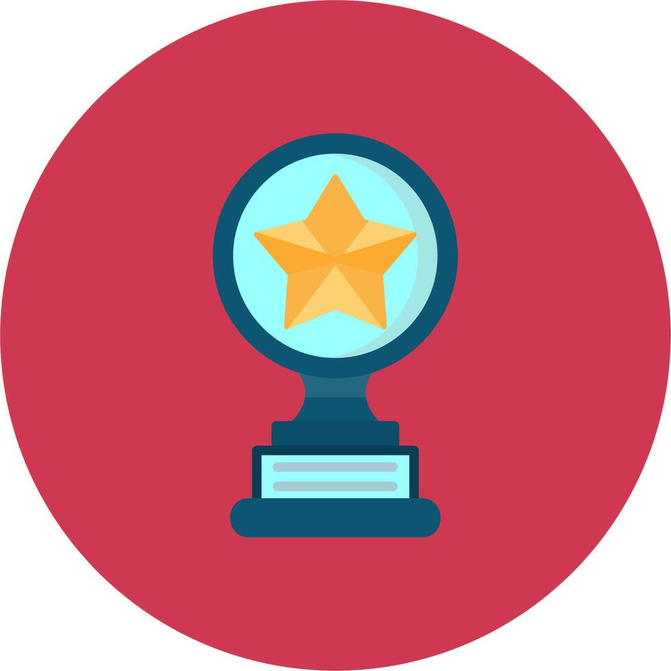 Trophy Star Intuitive Frame Token vector