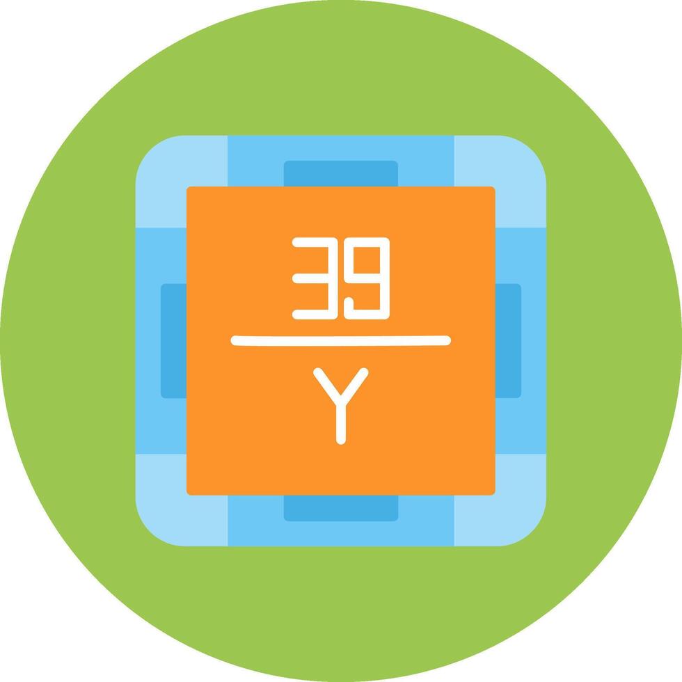 Yttrium Monotone Shape Symbol vector