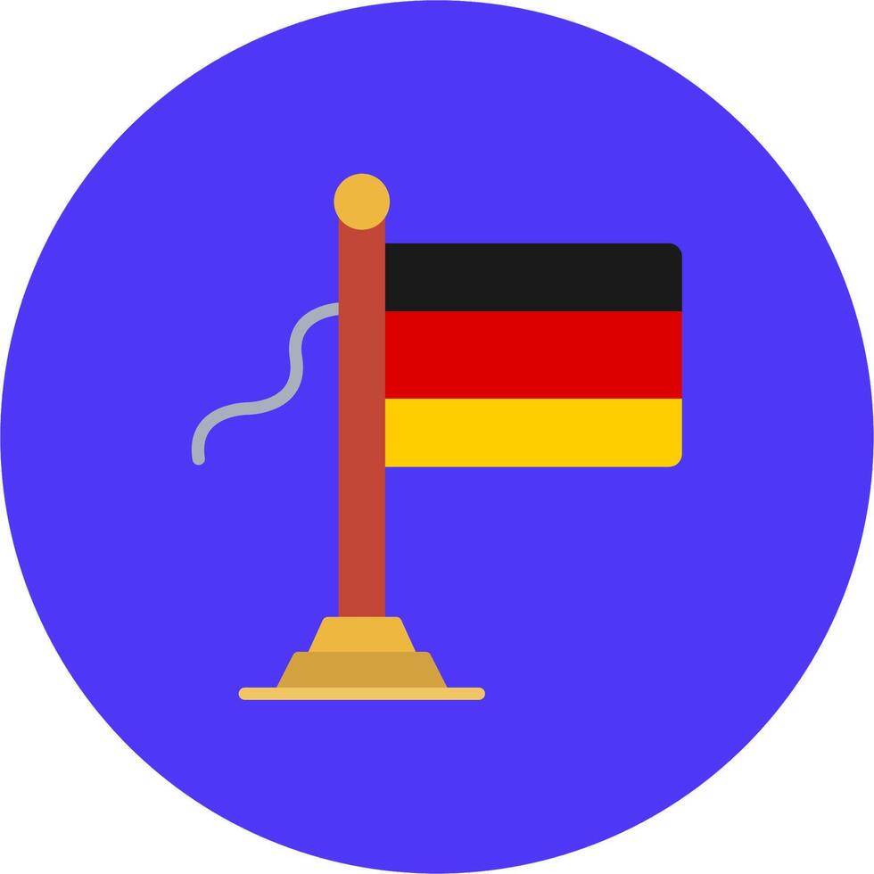 Germany Flag Refined Line Symbol vector