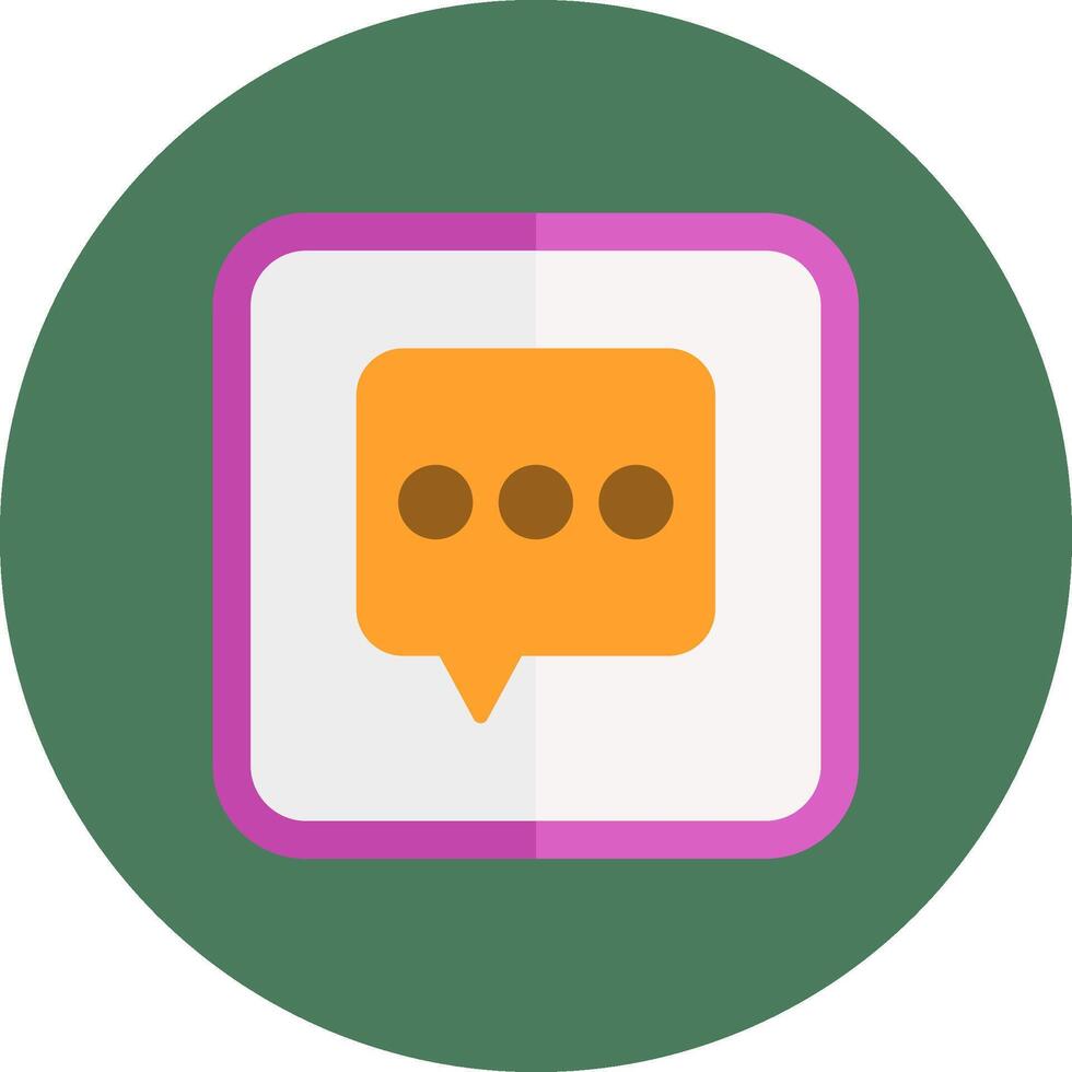 Chat Conceptual Web Symbol vector