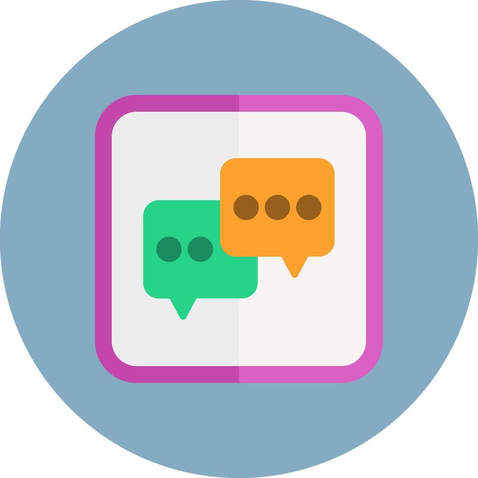 Chat Light Tone Symbol vector