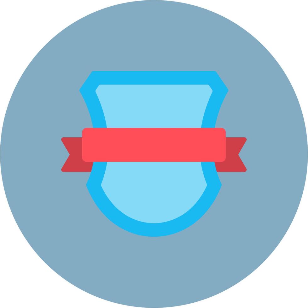 Shield Badge Soft Line Piece vector