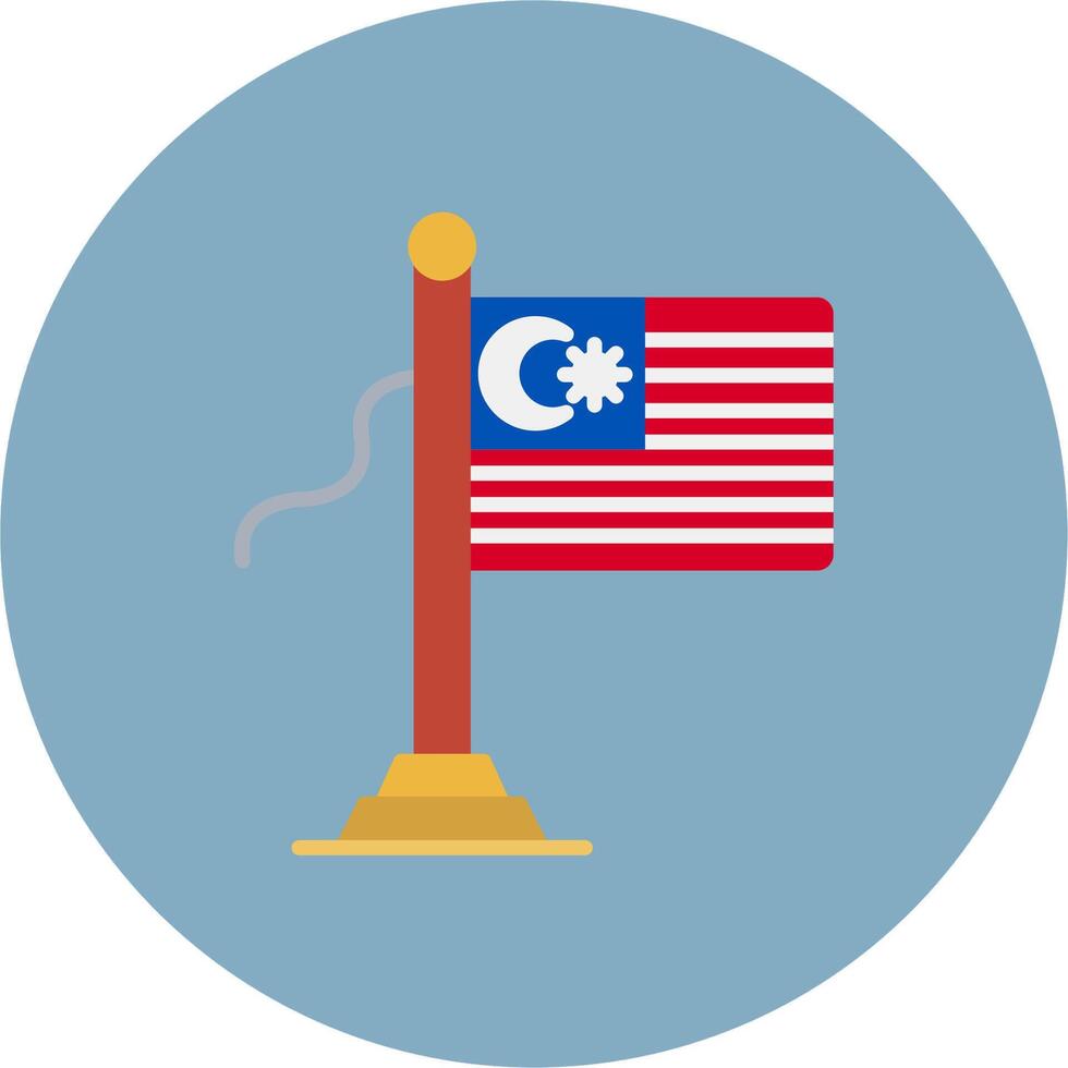 Malaysia Flag Artistic Frame Object vector