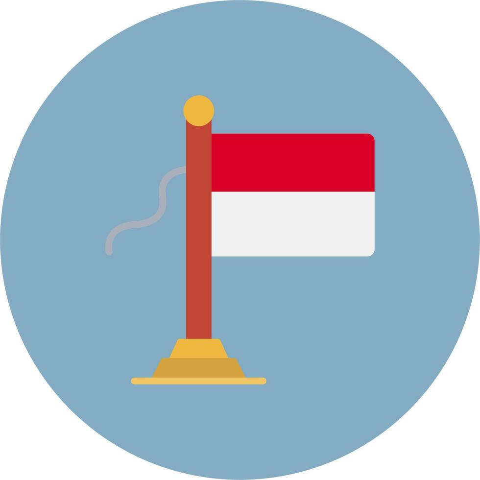Monaco Flag Elegant Grid Object vector