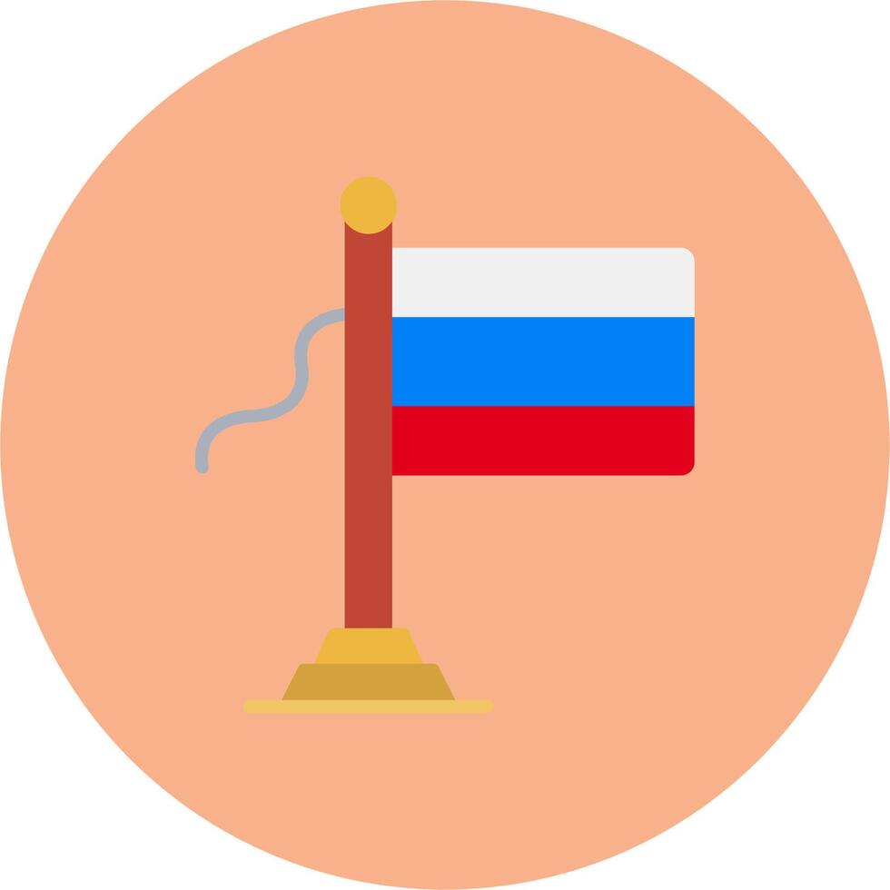 Russia Flag Urban UX Mark vector