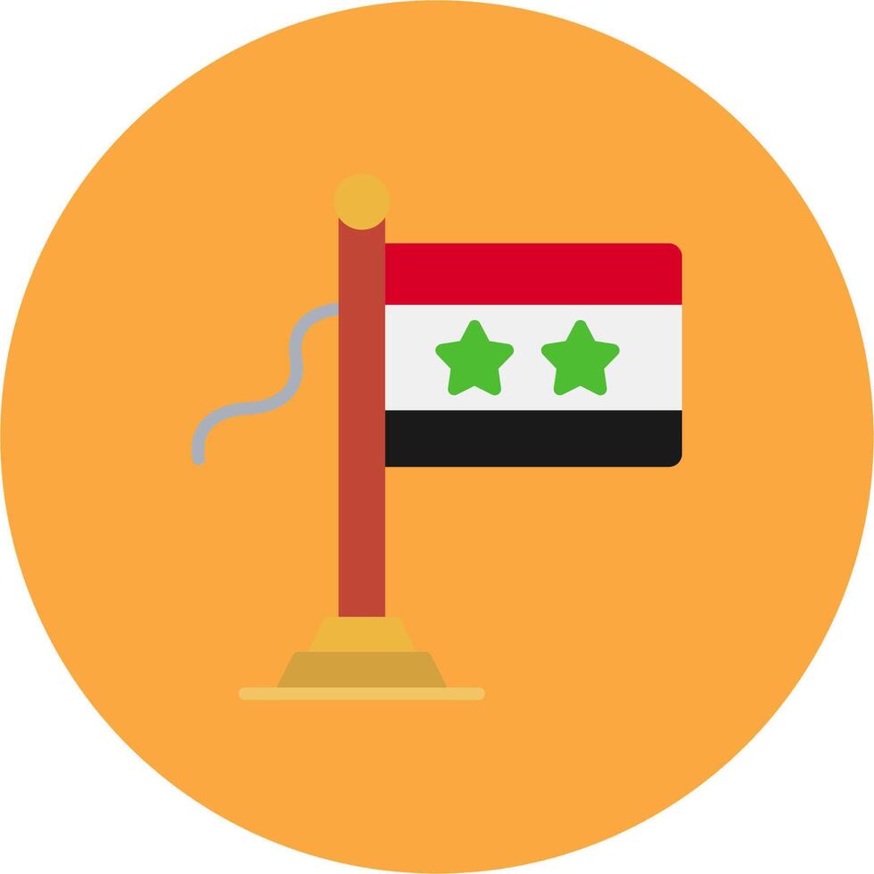 Syria Flag Future Icon Badge vector