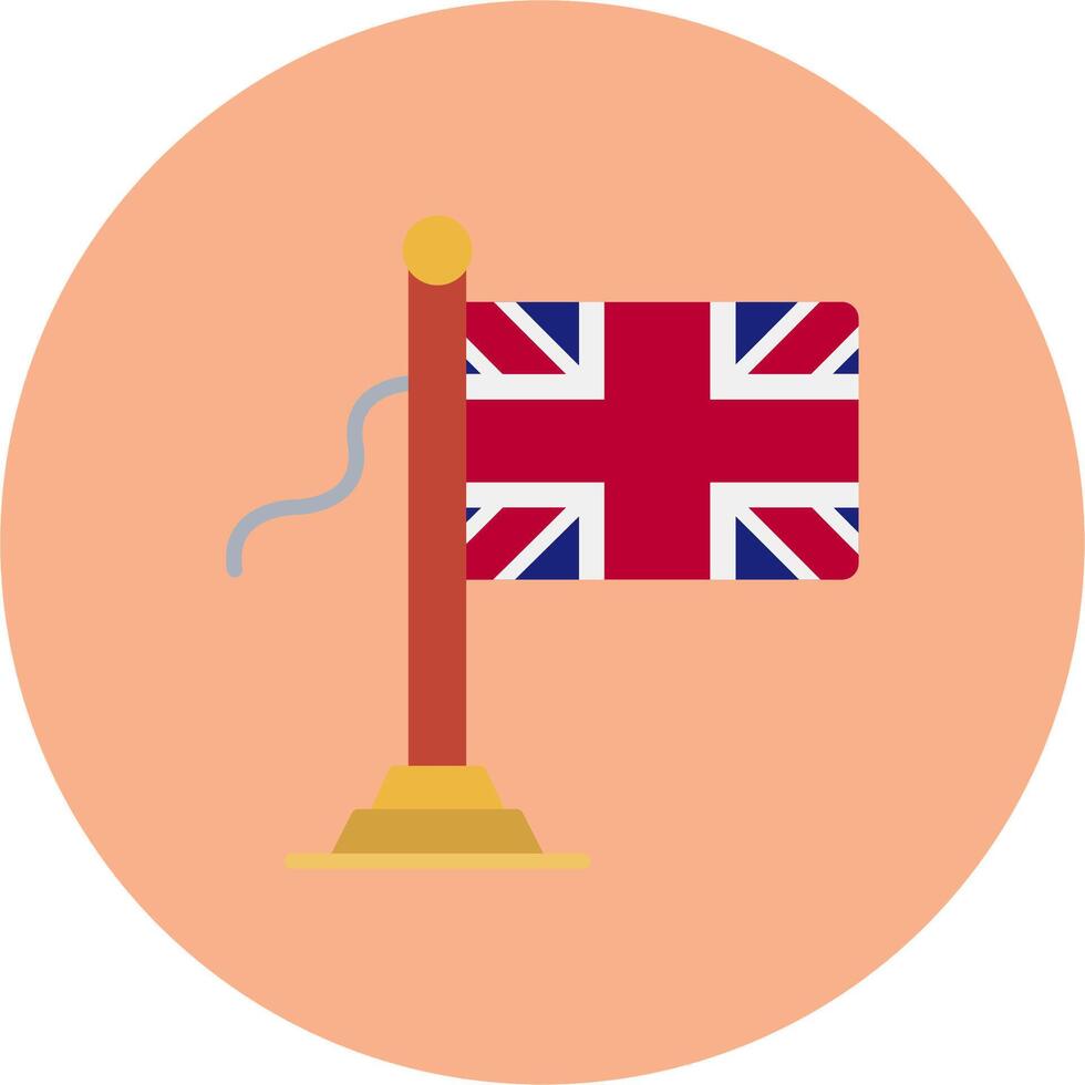 United Kingdom Flag Digital UX Symbol vector