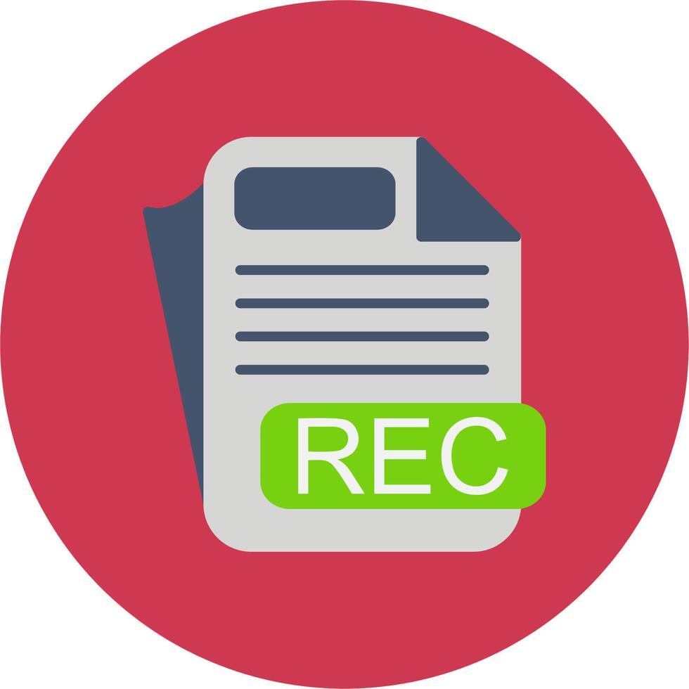 REC Neon UX Object vector
