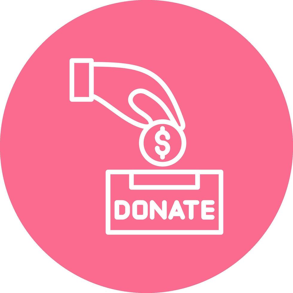Donation Pastel Toned Sketch Mark vector