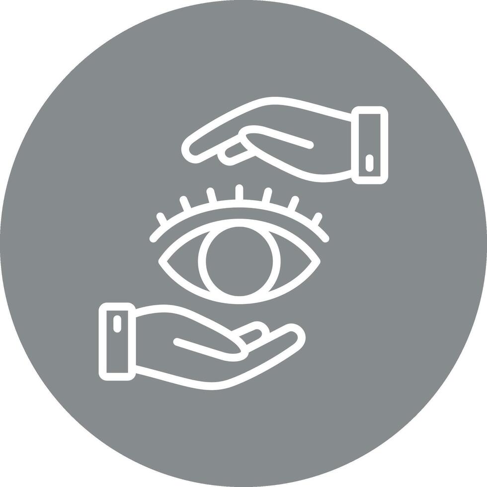 Eye Minimal Interface Design Badge vector