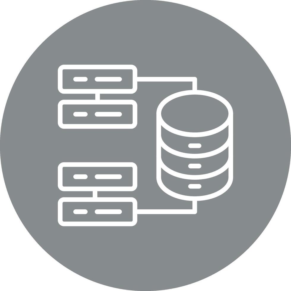 Database Color Block Style Badge vector