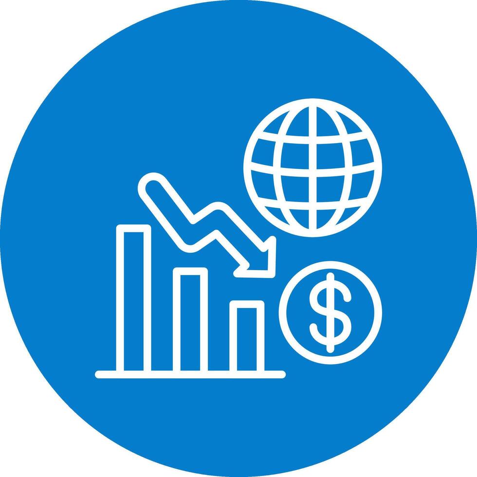 Recession Gradient Themed UI Symbol vector