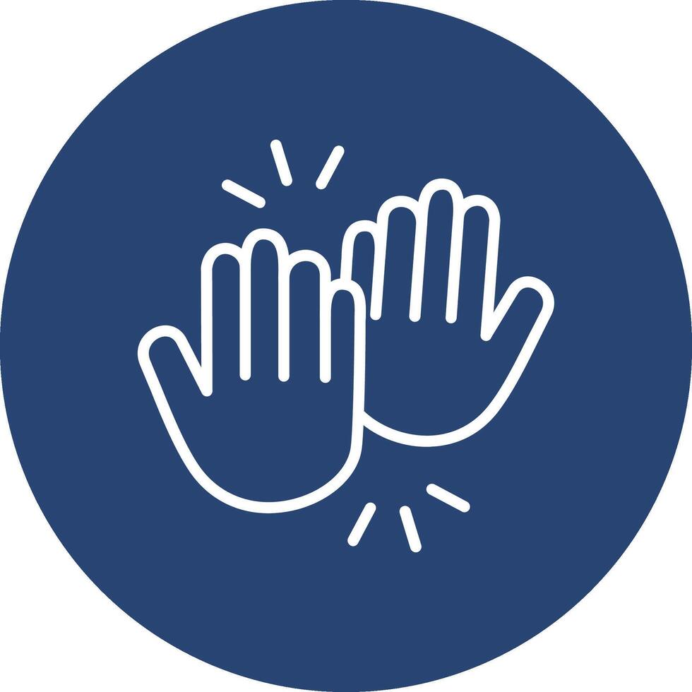 High Five App Based UI Graphic vector