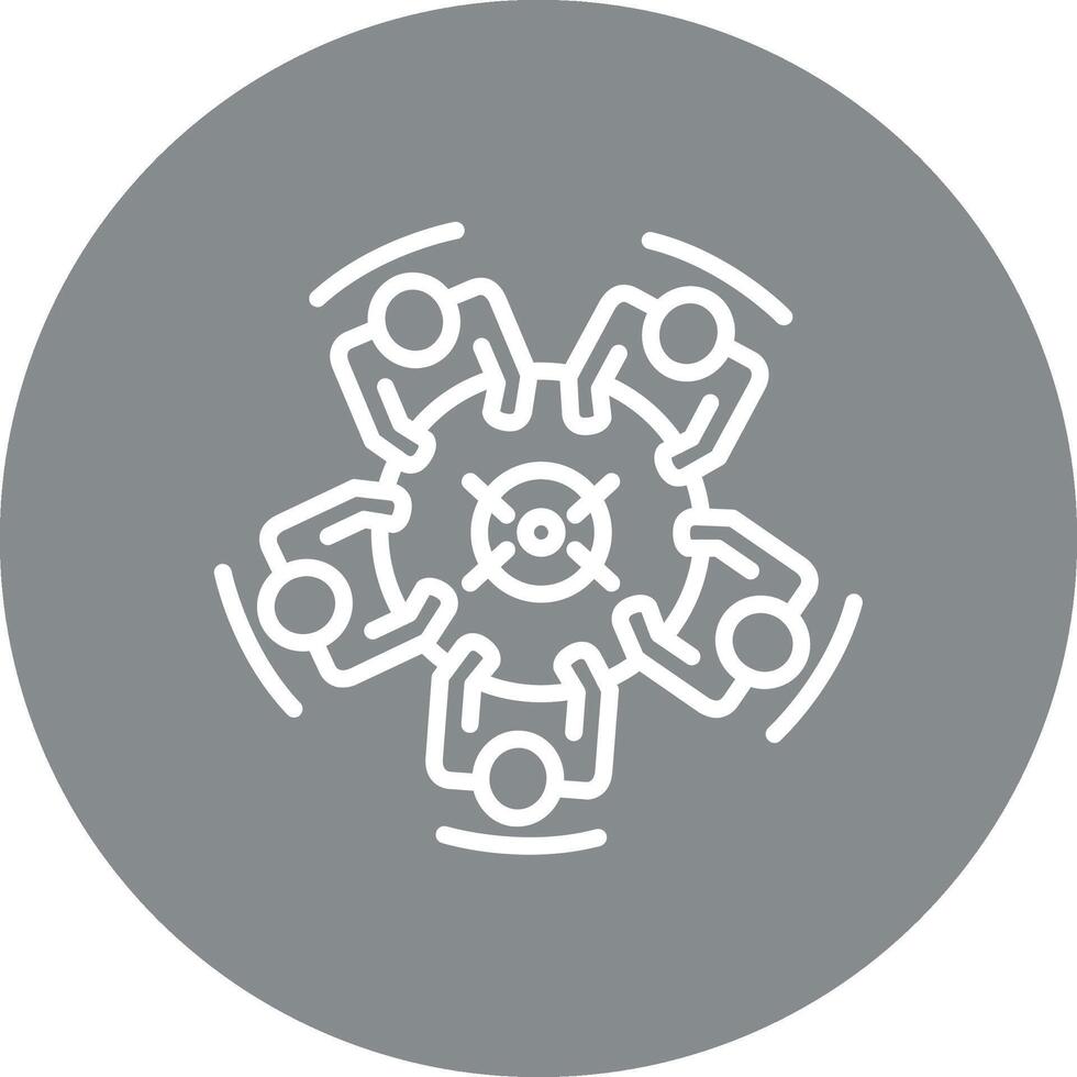 Round Table Hand Drawn Sketch Symbol vector