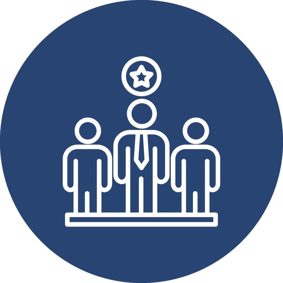 Leader Smooth Modern UI Symbol vector