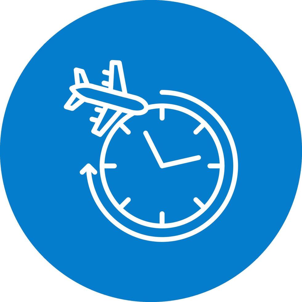 Clock Stylized Modern Flat Drawing vector
