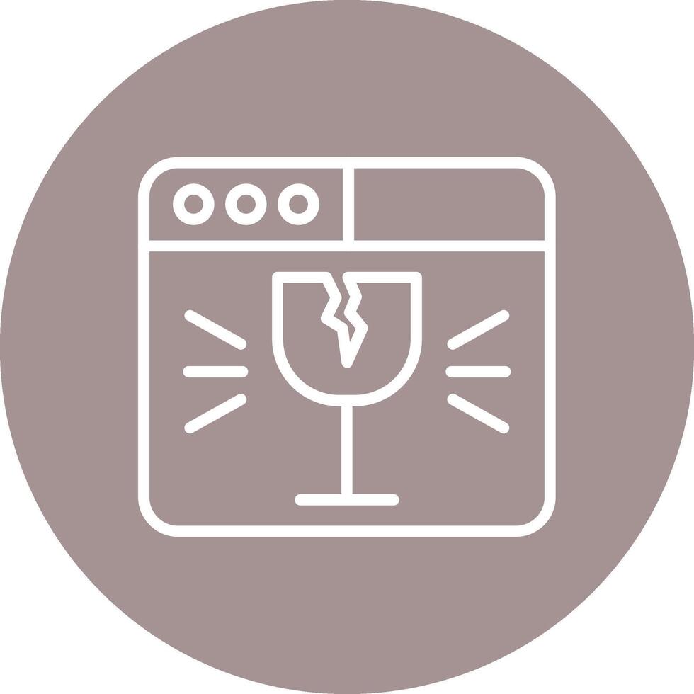 Fragile Gradient Style UI Element vector